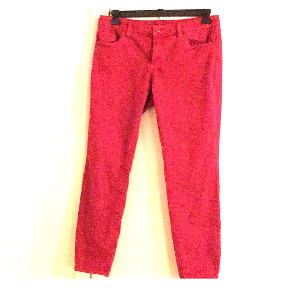 Red jeans from BLANKNYC